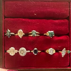 Moissanite rings…